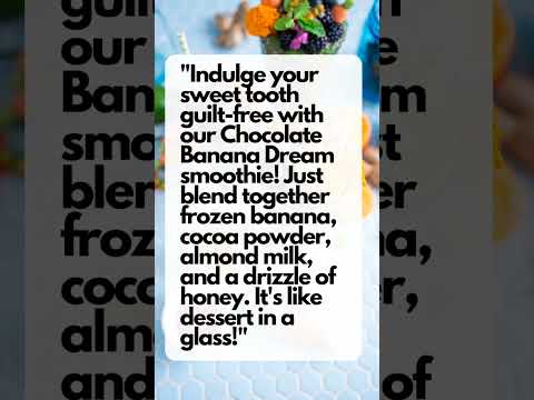 Indulge in the Tech-Savvy Chocolate Banana Smoothie Craze