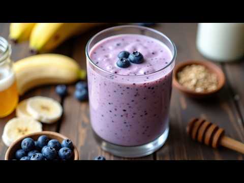 Blend Your Day: Energizing Blueberry Banana Smoothie Boost